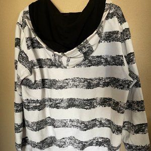 Vintage Black and White Striped Jacket